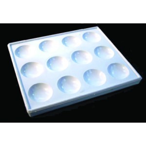 Spotting tiles, plastic 12 cavity (pack of 10)
